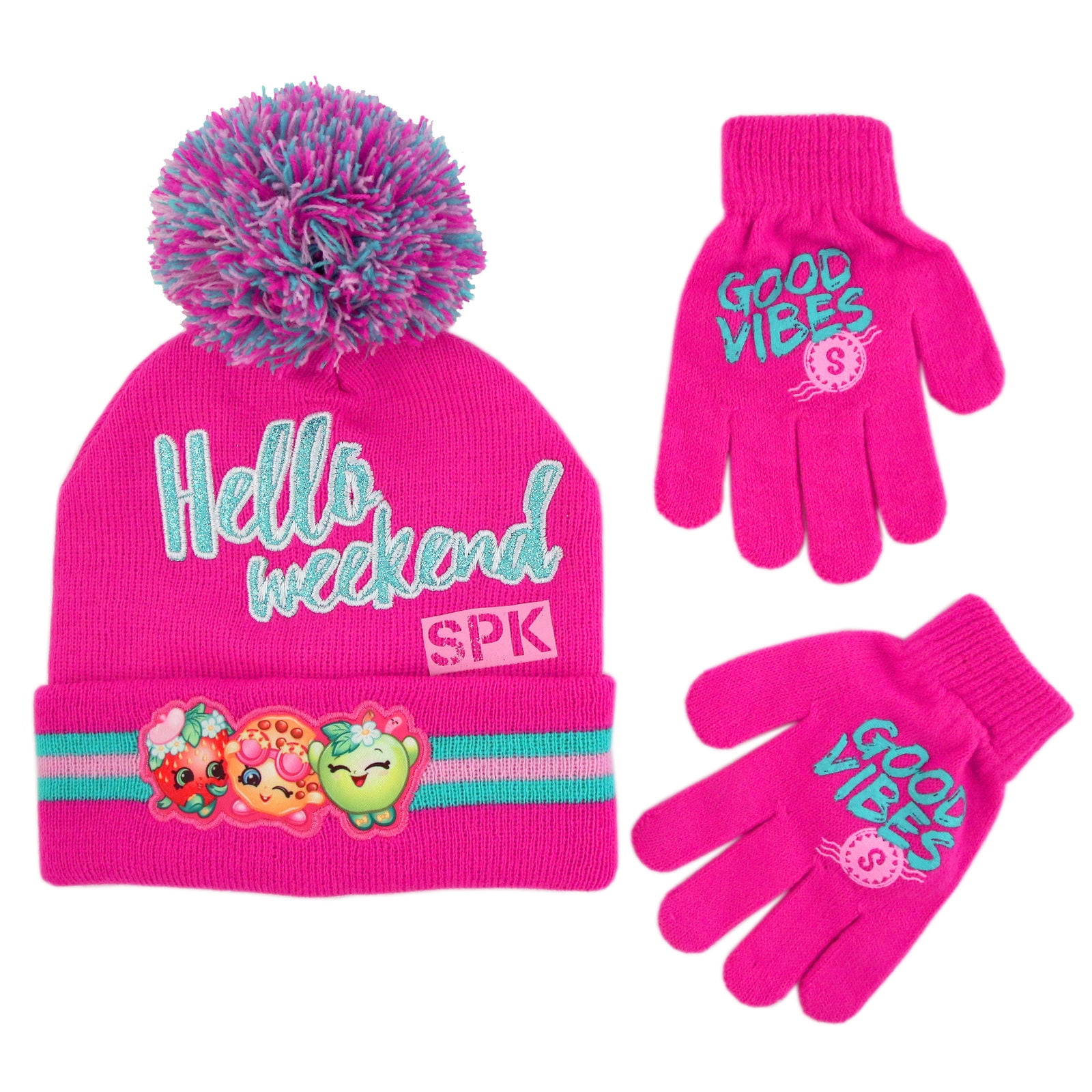 Shopkins Girls Shopkins Hat and Gloves Set