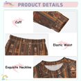 thumbnail image 3 of FORMRS Long Sleeve Top and Pants Pajama Set for Niños 2-Piece Sleepwear, Sizes 18M-8Y, Brown Tribal Pattern, 3 of 6