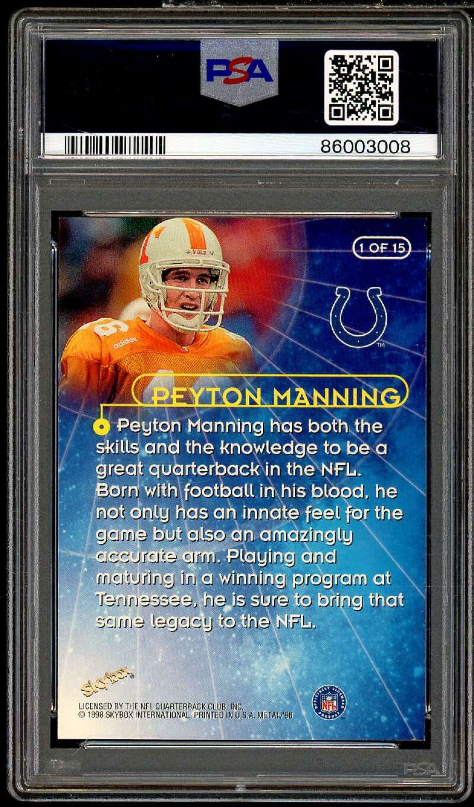 サプライ・アクセサリ・グッズ Peyton Manning Rookie Gold