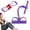 Purple-8Tube, variant on 2026 Latest 8-Tube Pedal Resistance Device,Adjustable Multifunction Elastic Pull Yoga Tension Rope for Abdomen Waist Arm Leg