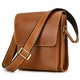 thumbnail image 5 of Bolso de hombro de cuero genuino para hombre Bolso cruzado de cuero de Caballo Loco Bolso de hombro con tapa abatible de piel de vaca de capa superior, 5 of 6