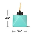 thumbnail image 5 of TIKI Brand 3-Pack 4.25 Inch Table Torch Glass Prism Blue, Teal and Red, 5 of 5