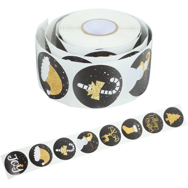 1 Roll of Hand-made Gift Sealing Sticker Gift Box Seal Sticker Roll Decorative Seal Decal