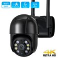 thumbnail image 1 of Cámara IP 4K 8MP 5MP HD PTZ WiFi para exteriores, detección humana AI, Audio 1080P, seguimiento automático, P2P, videovigilancia inalámbrica, ICSEE, 1 of 3