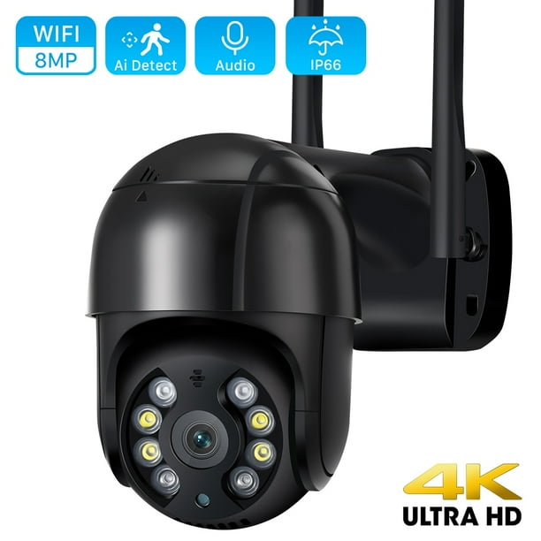 Cámara IP 4K 8MP 5MP HD PTZ WiFi para exteriores, detección humana AI, Audio 1080P, seguimiento automático, P2P, videovigilancia inalámbrica, ICSEE