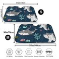 thumbnail image 3 of Balery Friendly Smiling Sharks Print Car Windshield Sun Shade,Windshield Sunshade for Car Pickup Truck SUV Accessories-Medium, 3 of 7