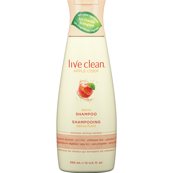 Live Clean Apple Cider Detox Shampoo, 12 oz. Bottle