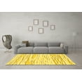 thumbnail image 3 of Ahgly Company Machine Washable Indoor Rectangle Solid Yellow Modern Area Rugs, 2' x 5', 3 of 4