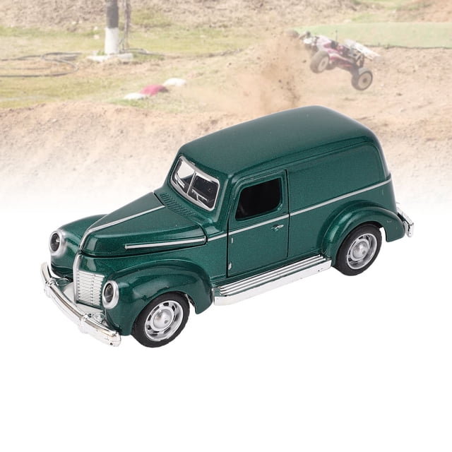 Modelo De Coche De aleación Clásico, Juguete Vintage Fundido A Presión Para Niños Con Neumáticos Móviles Flexibles, Regalo Coleccionable Para Entusiastas De Los Coches