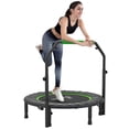thumbnail image 1 of Soozier Trampoline de Rebond 40 Pouces pour Adulte avec Poignée Ajustable, Vert, 1 of 10