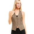 thumbnail image 5 of MixMatchy Women's Economy Dressy 3 Button Versatile Racerback Tuxedo Suit Vest Waistcoat, 5 of 5