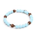 thumbnail image 1 of Light Of Samsara | Gemstone x Lumos Rudraksha |  Mala Bracelet, 1 of 13