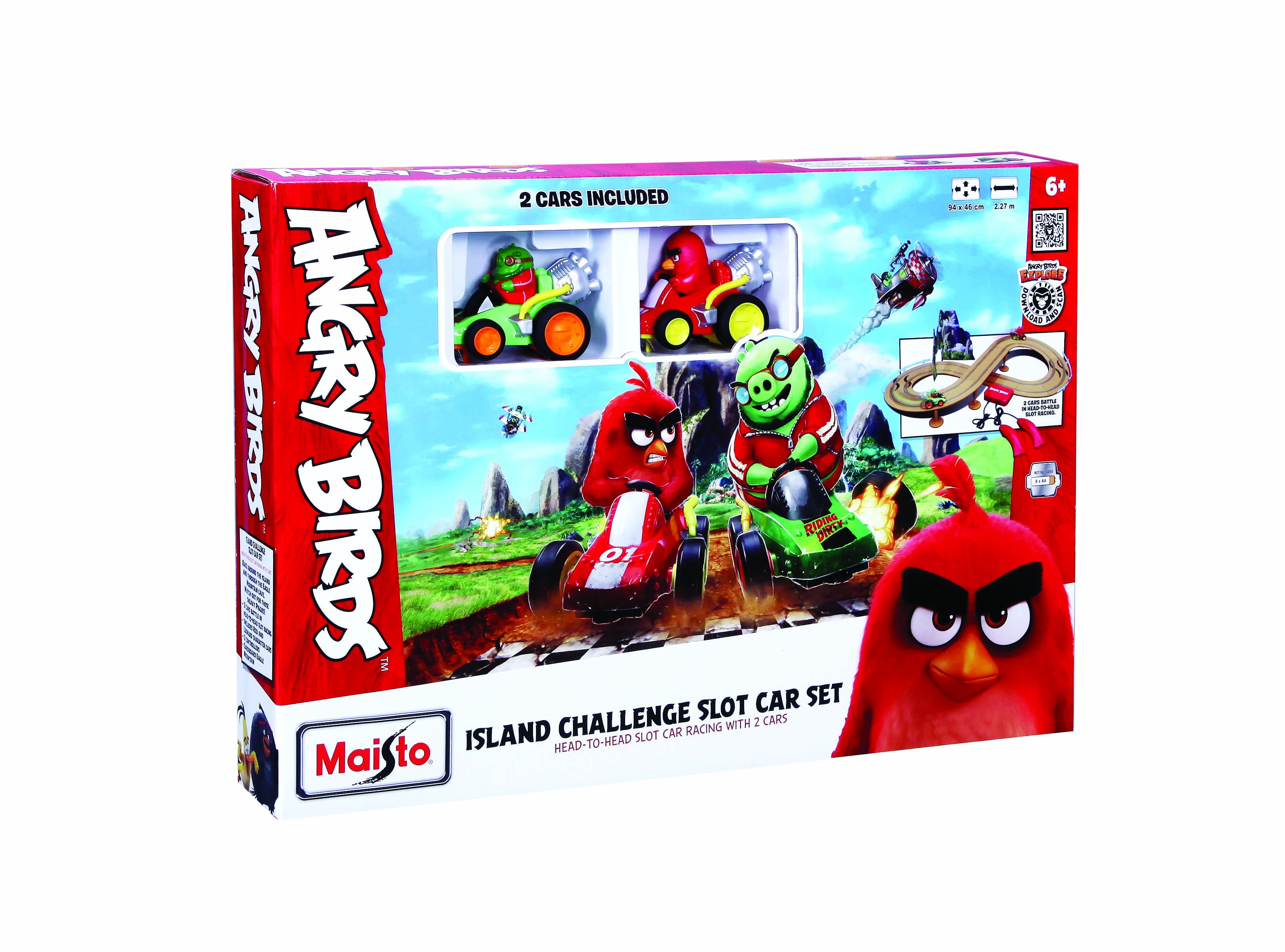 angry birds island challenge slot car set