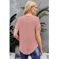 thumbnail image 1 of ABPHQTO Blusa drapeada carismática rosa de mujer, 1 of 5