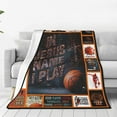 thumbnail image 4 of Basketball Blanket and Throws Sports Lover Gifts Throw Blankets Basketball Decor Soft Cozy Fleece Plush Warm Flannel Bedding Blanket for Men Boys Kids Adults Couch Travel 60"X80", 4 of 6