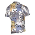 thumbnail image 2 of joogoo Colorful Doodle Cute Cats Pattern Men's Cycling Jerseys Mountain Bike Short Sleeve Tops 2XL, 2 of 7