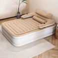 thumbnail image 2 of Uforic Queen Air Mattress w/ Headboard & Pump, 18" Inflatable Bed, Carry Bag & Repair Kit, Brown, 2 of 8