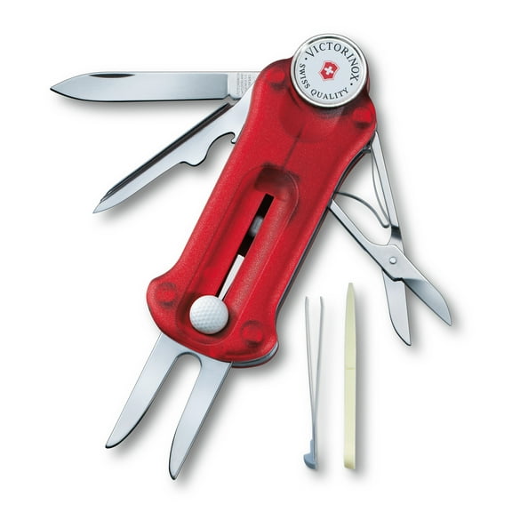 Victorinox GolfTool 10 Function Transparent Red Pocket Knife