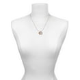 thumbnail image 3 of Delight Jewelry 12mm Stardust Round Rose Goldtone Spinner Best Mom Ever Charm Necklace, 3 of 4