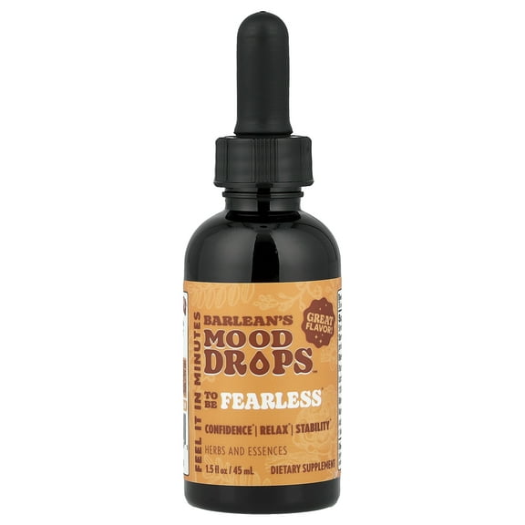 Barlean's Mood Drops To Be Fearless 1.5 fl oz Dropper