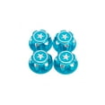 thumbnail image 5 of Tholdsy 4 unids/pack tuercas de rueda de aleación de aluminio tapacubos a prueba de polvo tapa de rueda tapas resistentes al desgaste tuercas buen Azul claro 2piezas Tholdsy CBP376240, 5 of 5