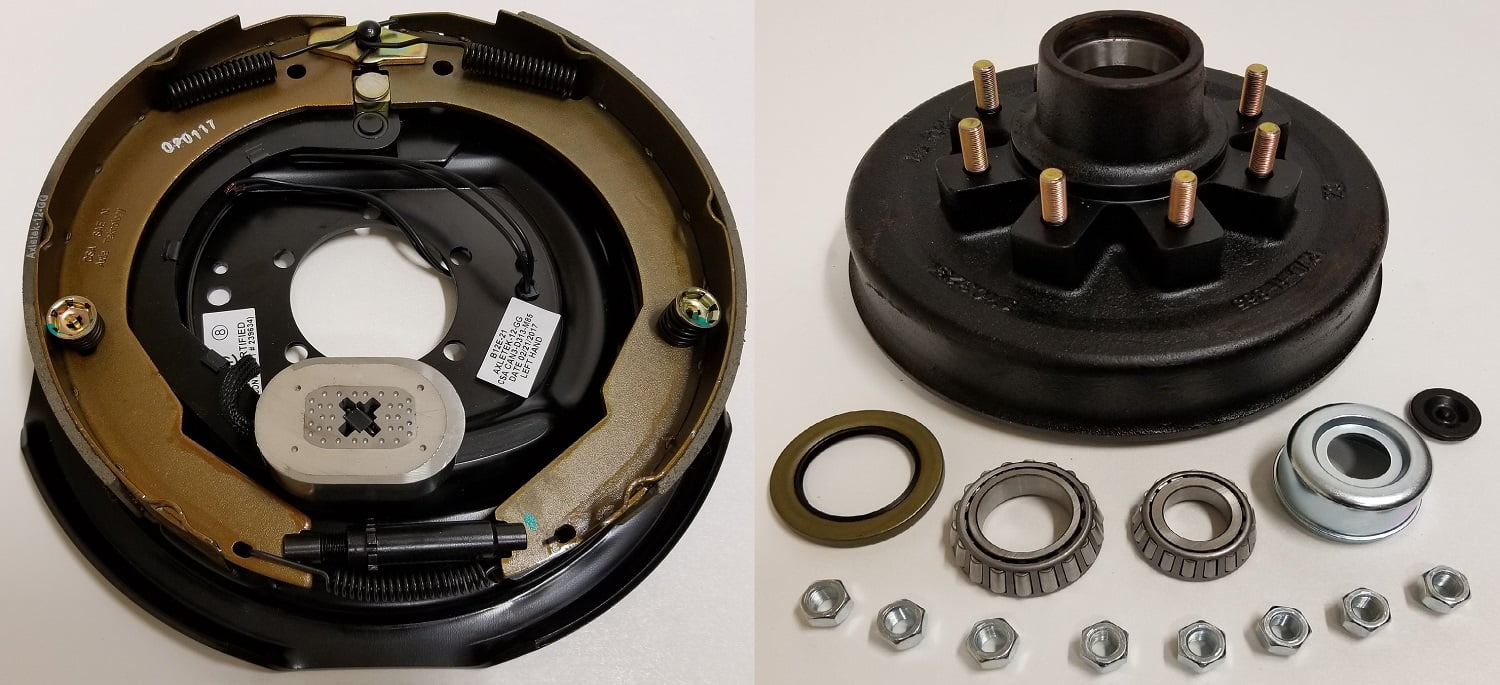 Electric Trailer Brake 12" LH Self Adjusting Backing Plate One Hub Drum