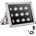 thumbnail image 1 of IR Illuminator,850nm 12 LEDs Wide Angle IR Illuminator for Night Vision,Waterproof LED Infrared Light with 12V DC Power Adapter for IP Camera, CCTV Security Camera, 1 of 5