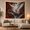 Snowy Owl, variant on Autumn Woodland Animal Illustration Tapestry