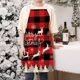 thumbnail image 2 of Delantal De Cocina Navideño Con Estampado De Cuadros Rojos, Delantal Merry Christmas Snowflake, Ciervo Navideño, Copos De Nieve, Decoraciones Navideñas, Delantal Sin Mangas Para Adultos., 2 of 6