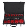 thumbnail image 1 of 19Pcs Bi Metal Hole Saw Kit with Drill Bit Hex Wrench Long Pole Pipe Hole Opener Cutter Saw Set, 1 of 5