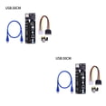 thumbnail image 4 of ZheElen 100Pcs VER 003 USB 3.0 PCI-E Riser 1X 4x 8x 16x Extender Riser Adapter Card SATA 15pin Male to 4pin Power Cable For Black 30CM 2Set, 4 of 6