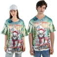 thumbnail image 4 of Merry Christmas Santa Reindeer Antlers Shih Tzu Sleigh Xmas Winter Holiday All Over Print 3D Baseball Shirt Lion Dog Lover Gifts Softball Sport - 00023, 4 of 6