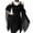Black, variant on Gothic Dress for Women Dark In Love Ruffle Sleeves Off Shoulder Midi