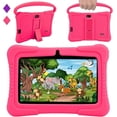 thumbnail image 1 of Veidoo Tableta Android para Niños de 7 Pulgadas, Almacenamiento RAM de 2 GB y 32 GB, Tableta de Aprendizaje para Niños, Parental, Tableta para Niños Pequeños con Funda de Silicona (Rosa), 1 of 5