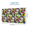 thumbnail image 3 of Kdxio Green Mushroom Print Large Gaming Mouse Pad,Non-Slip Base,Water Resist Keyboard Pad for Gamer,Office & Home,29.5 x 15.8 in, 3 of 9