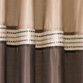 thumbnail image 2 of Lush Decor Terra Cortina de Ducha, 72 por 182.9 cm, Color café y Beige, 2 of 3