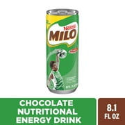 Nestle Milo Activ Go Chocolate Flavored Nutritional Energy Drink, 8.1 fl oz