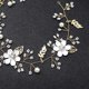 thumbnail image 4 of EeaseMX Diadema con hojas y flores de diamantes de imitación, tocado de aleación con perlas para boda, joyería nupcial para decoración de fiesta (blanco), 4 of 7