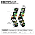 thumbnail image 2 of Cauagu I Love With Autism Print Crew Socks for Women and Men,Adult Athletic Running Socks 1-Pair Sports Socks Work Gear Socks with Moisture Wicking, 2 of 6
