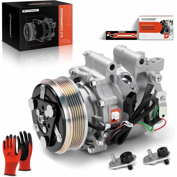 A-Premium Air Conditioner AC Compressor with Clutch Compatible with Honda Civic 2012-2015 1.8L & Acura ILX 2013-2015 2.0L
