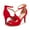 RED, variant on BURUDANI Women's Fashion Ankle Strap Open Toe Stilettos Comfort Party Wedding Heel Sandals BLACK Size 10