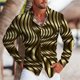 thumbnail image 1 of Camisa con estampado abstracto 3D de música clásica para hombre, ropa de verano de estilo hawaiano Vaion Leisure, de manga larga y cuello tipo polo para hombre, 1 of 6