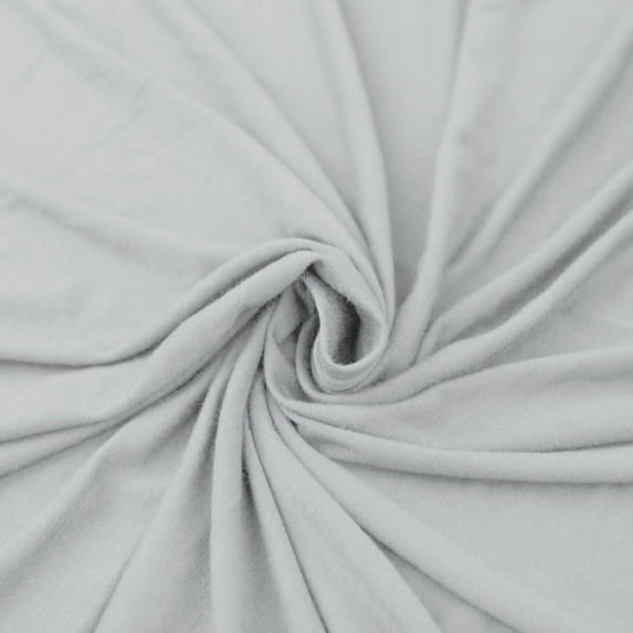 FREE SHIPPING!!! Silver Rayon Spandex Jersey Knit Fabric, DIY Projects by 5 YARDS