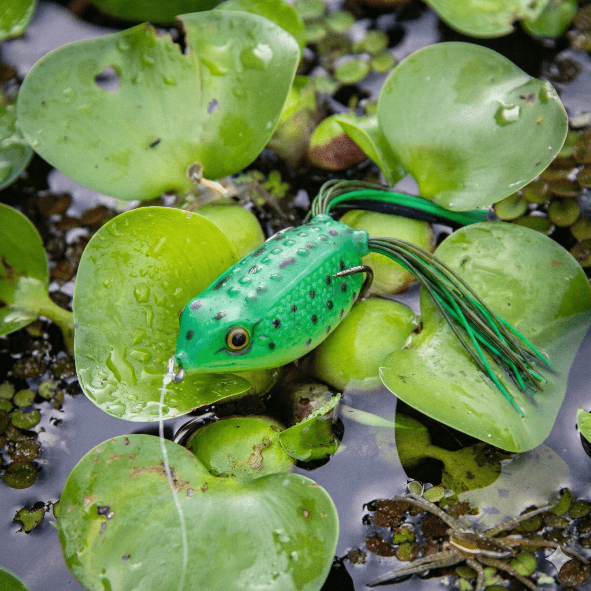 (3 pack) Ozark Trail 2.5" Topwater Frog Lure for Bass Fishing, Bass