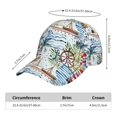 thumbnail image 2 of Balery Watercolor Sailboat Gorra de béisbol de tamaño ajustable para correr, entrenar y actividades al aire libre. Gorra de papá para todas las estaciones., 2 of 6