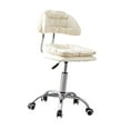 thumbnail image 4 of DOLITY Swivel Stool Modern Salon Stool for Hair Stylist for Beauty Drafting Kitchen White, 4 of 9