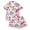 H522 White, variant on SJLDQY Girls Halloween Pajama Sets Skull Graphic Short Sleeve Shirts and Shorts 2 Piece Sets Casual Hallowmas Sleepwear Button Down Pjs Sets