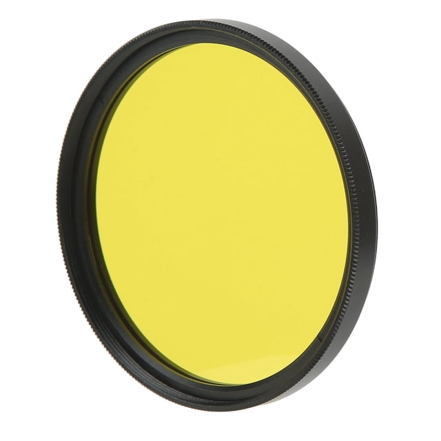 Digital Camera Filter, Low Reflection Waterproof High Definition Grinding Full Color Lens Filter 55mm Optical Glass For Landscape Shooting Yellow
