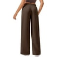 thumbnail image 2 of Pinspark Baggy Wide Leg Sweatpants for Women High Waisted Long Pant Loose Straight Leg with Two Side Pockets, 2 of 6