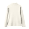 thumbnail image 5 of Abcomgle Sweatshirts for Girls 7-8 Loose Solid Color Long Sleeve Girls Pullover Top Cotton Mock Neck Sweaters for Teens Fashion Fall Back To School Outfits for Teen Girls, 5 of 6